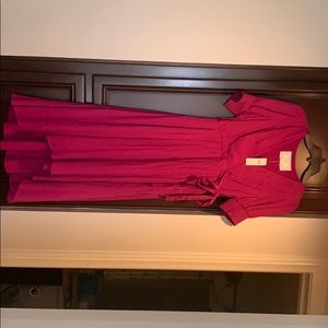 Pink high low dress